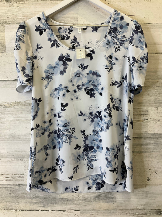 Blue Top Short Sleeve Maurices, Size Xs