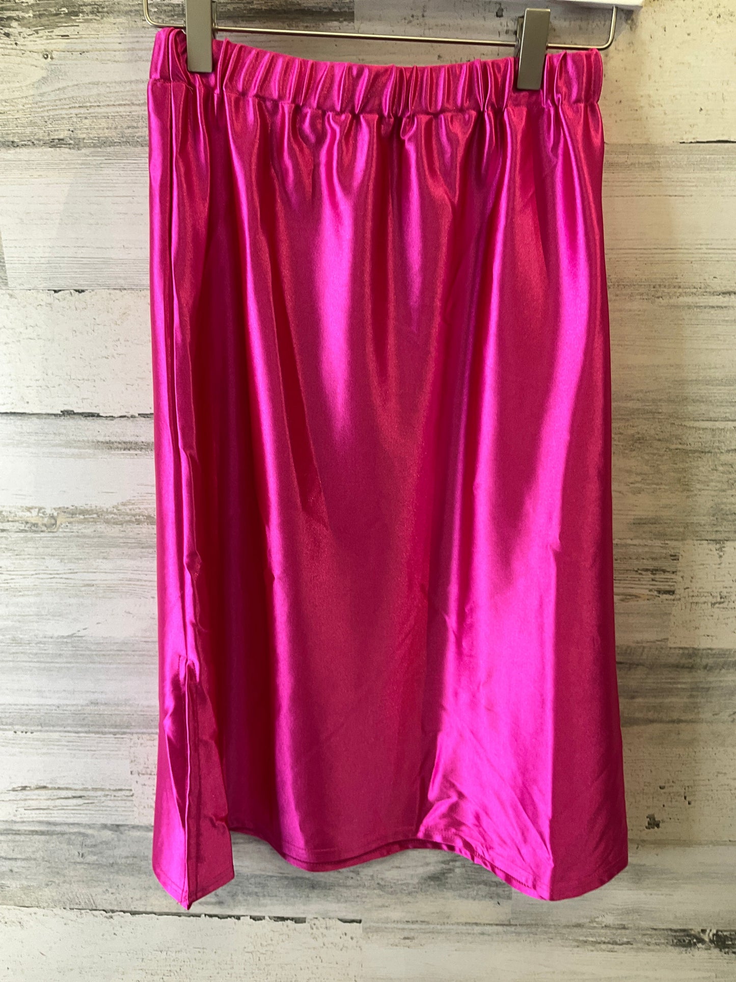 Pink Skirt Midi Fashion Nova, Size 4