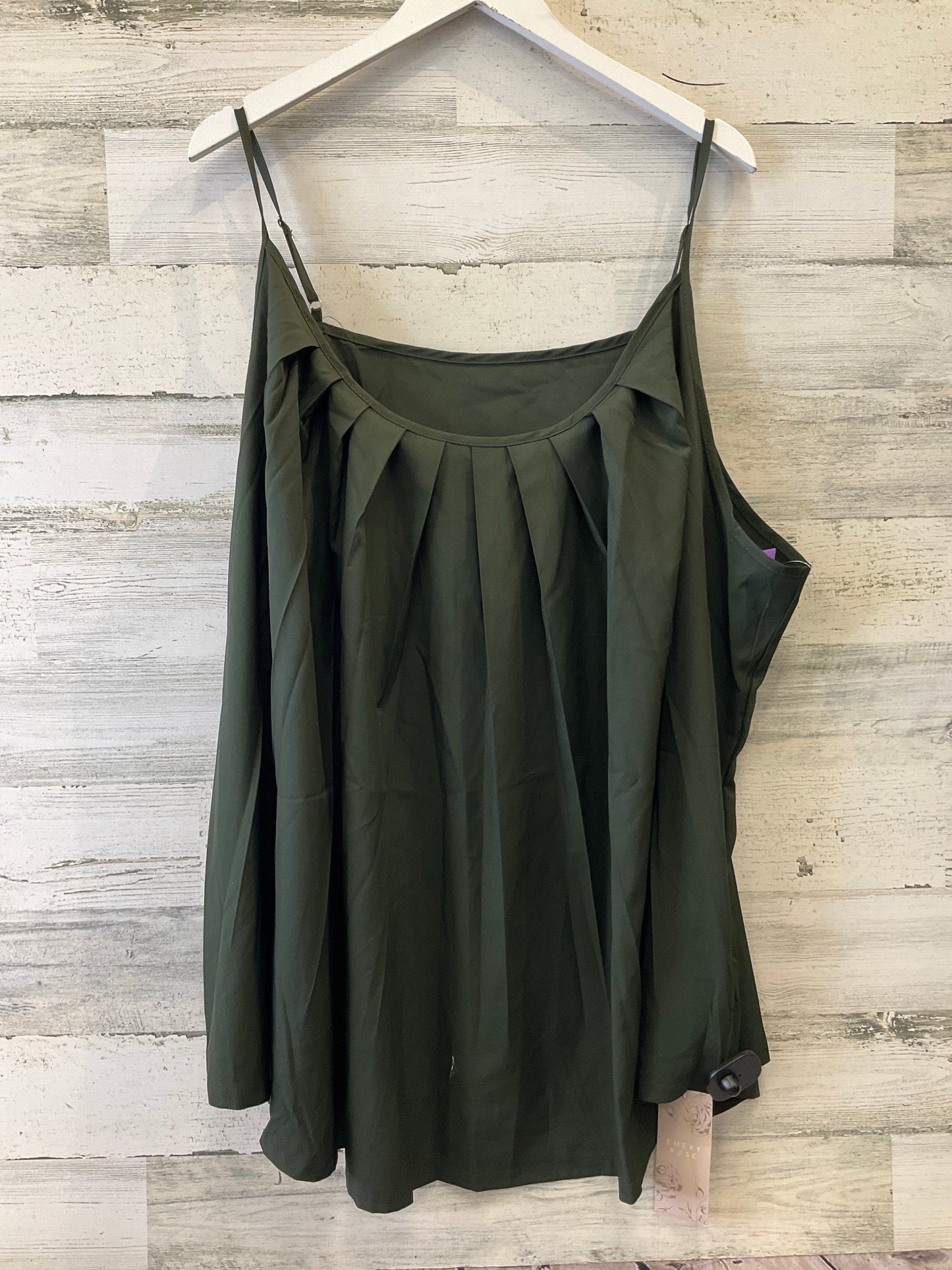 Green Top Sleeveless Clothes Mentor, Size 4x