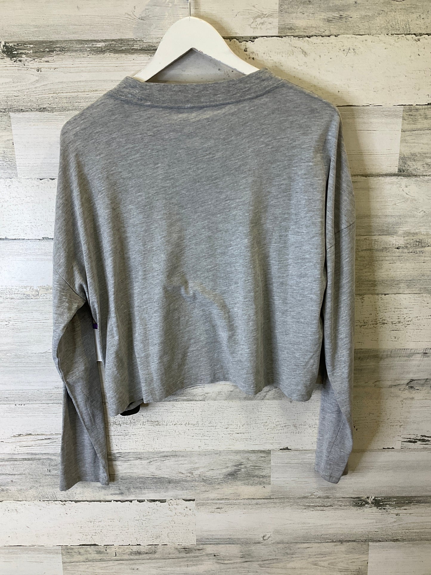 Top Long Sleeve By Calvin Klein In Grey, Size: L