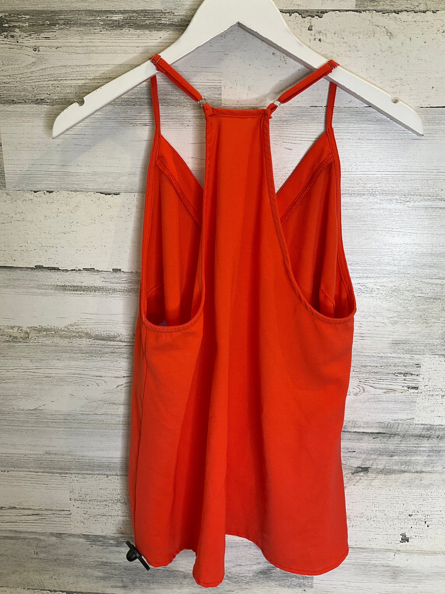 Orange Top Sleeveless Clothes Mentor, Size M