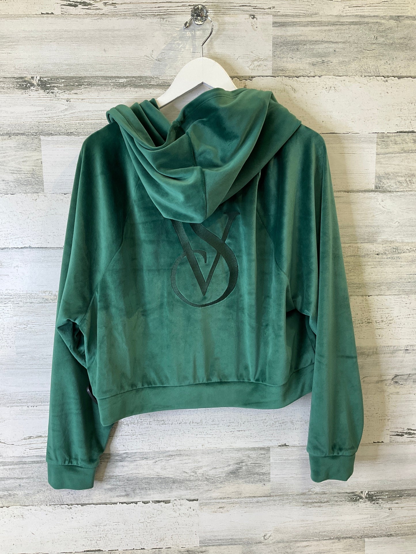 Sweatshirt Hoodie By Victorias Secret In Green, Size: L