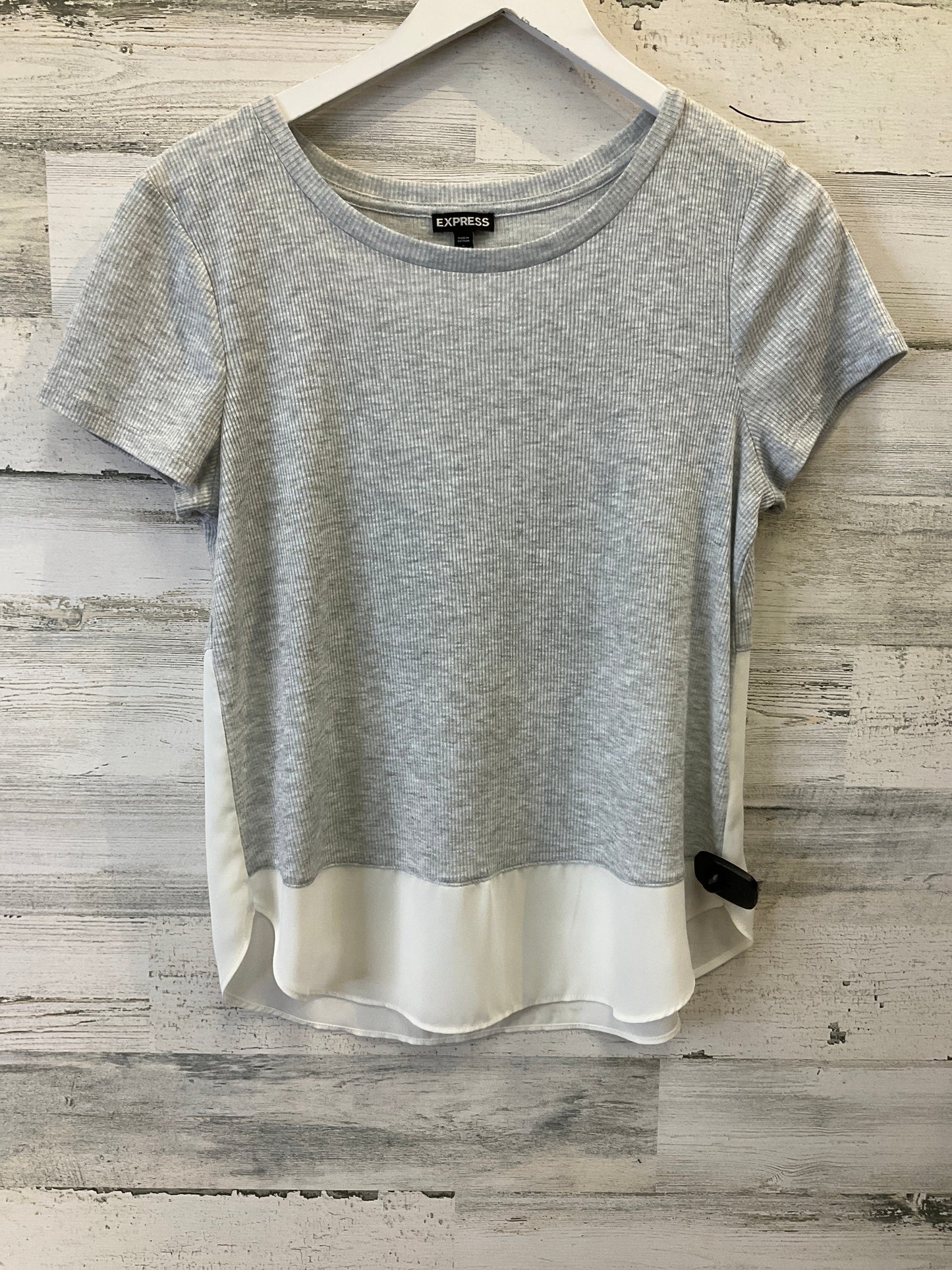 Grey Top Short Sleeve Express, Size S