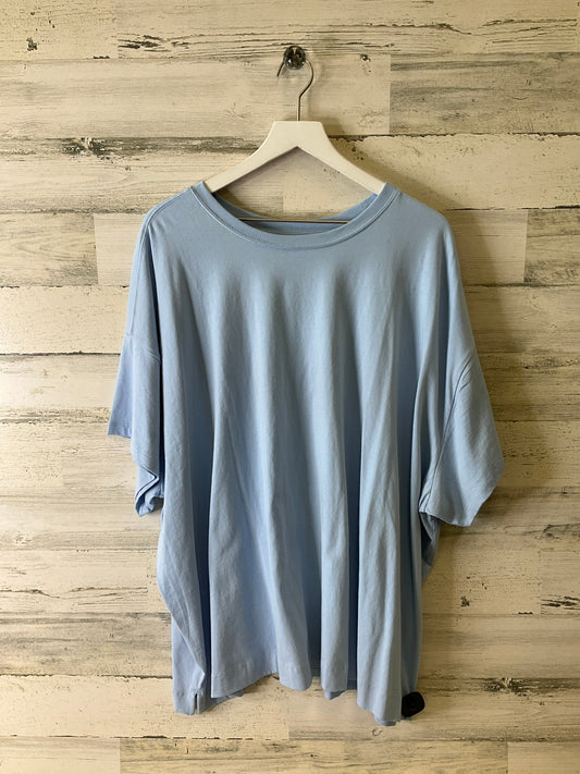 Top Short Sleeve Basic By Old Navy In Blue, Size: 4x