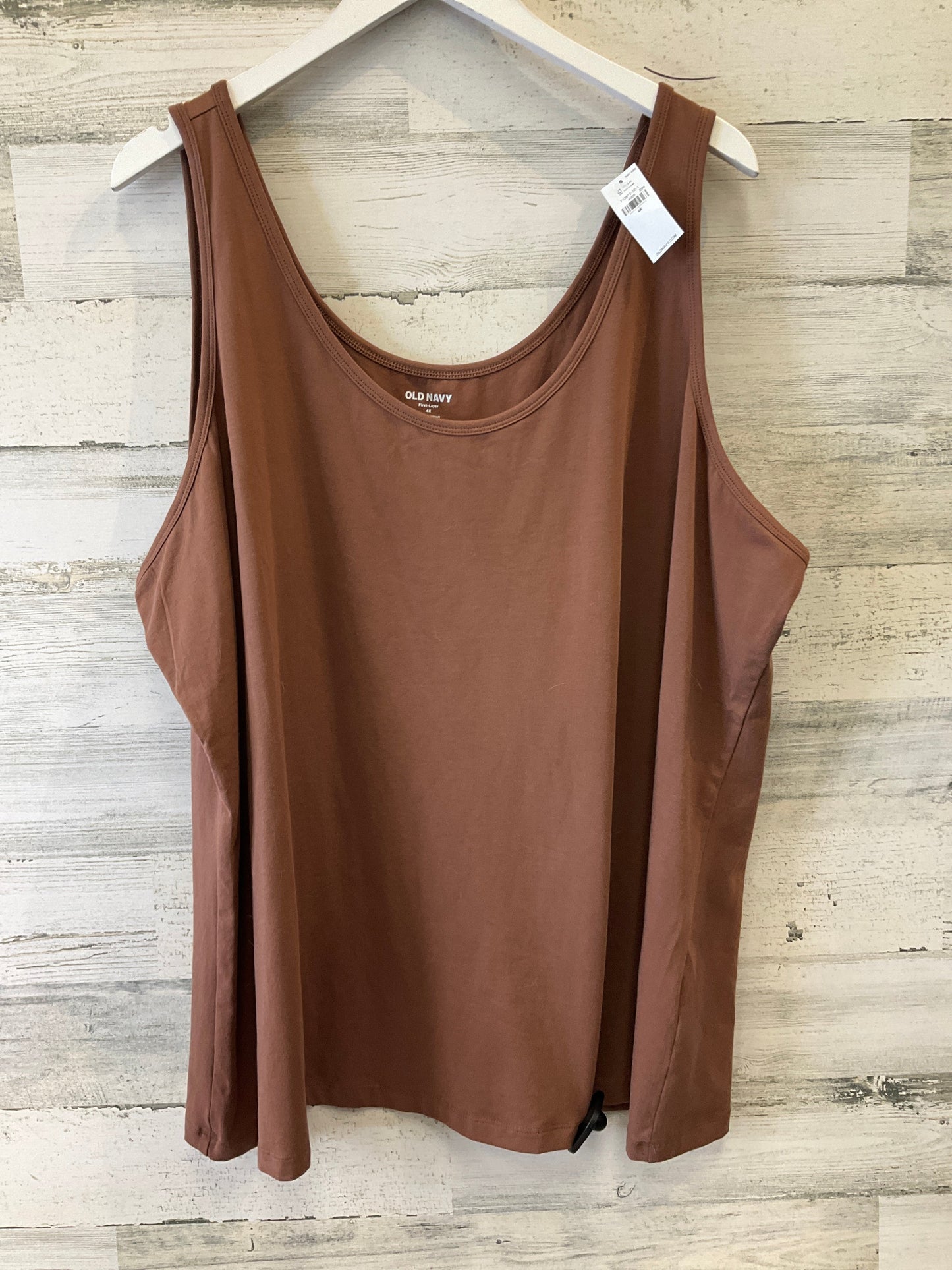 Brown Tank Top Old Navy, Size 4x