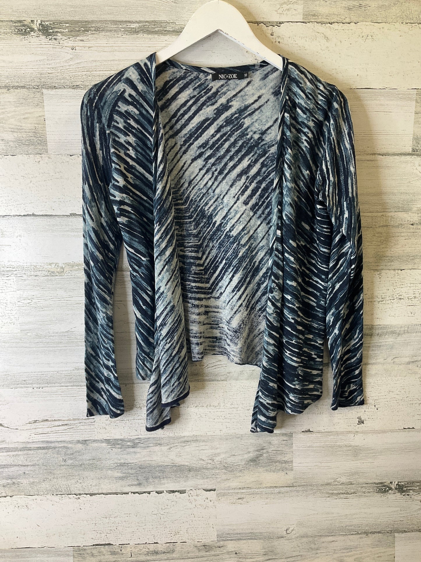 Cardigan By Nic + Zoe In Blue, Size: Xs