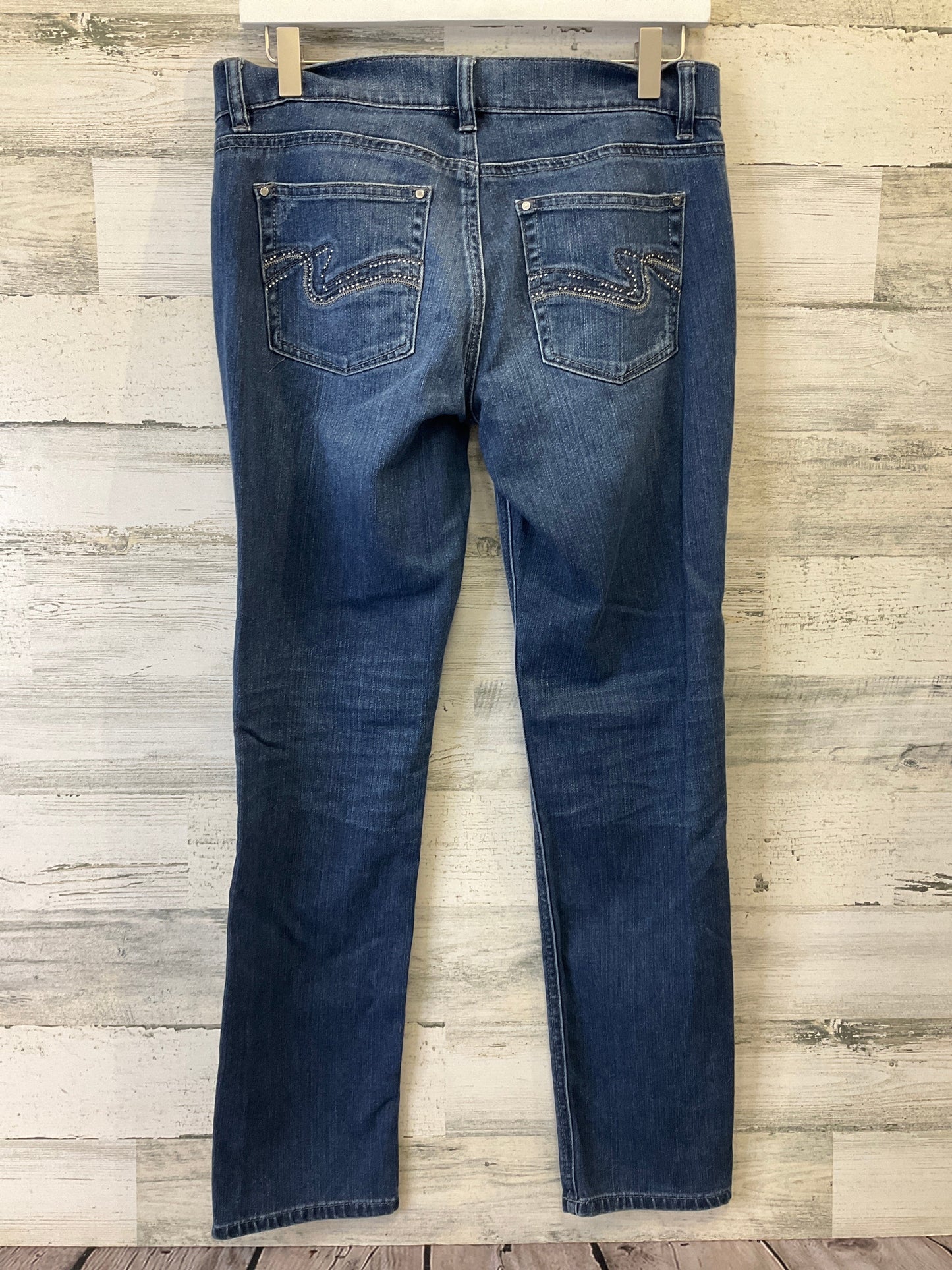 Blue Denim Jeans Straight White House Black Market, Size 6