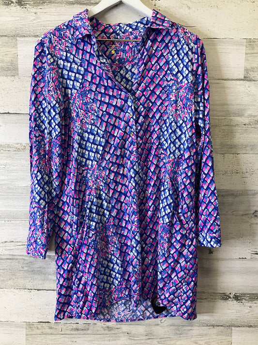 Blue & Pink Dress Casual Short Lilly Pulitzer, Size Xs