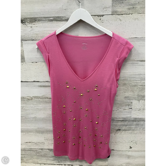 Top Short Sleeve By Jennifer Lopez In Pink, Size: Xs