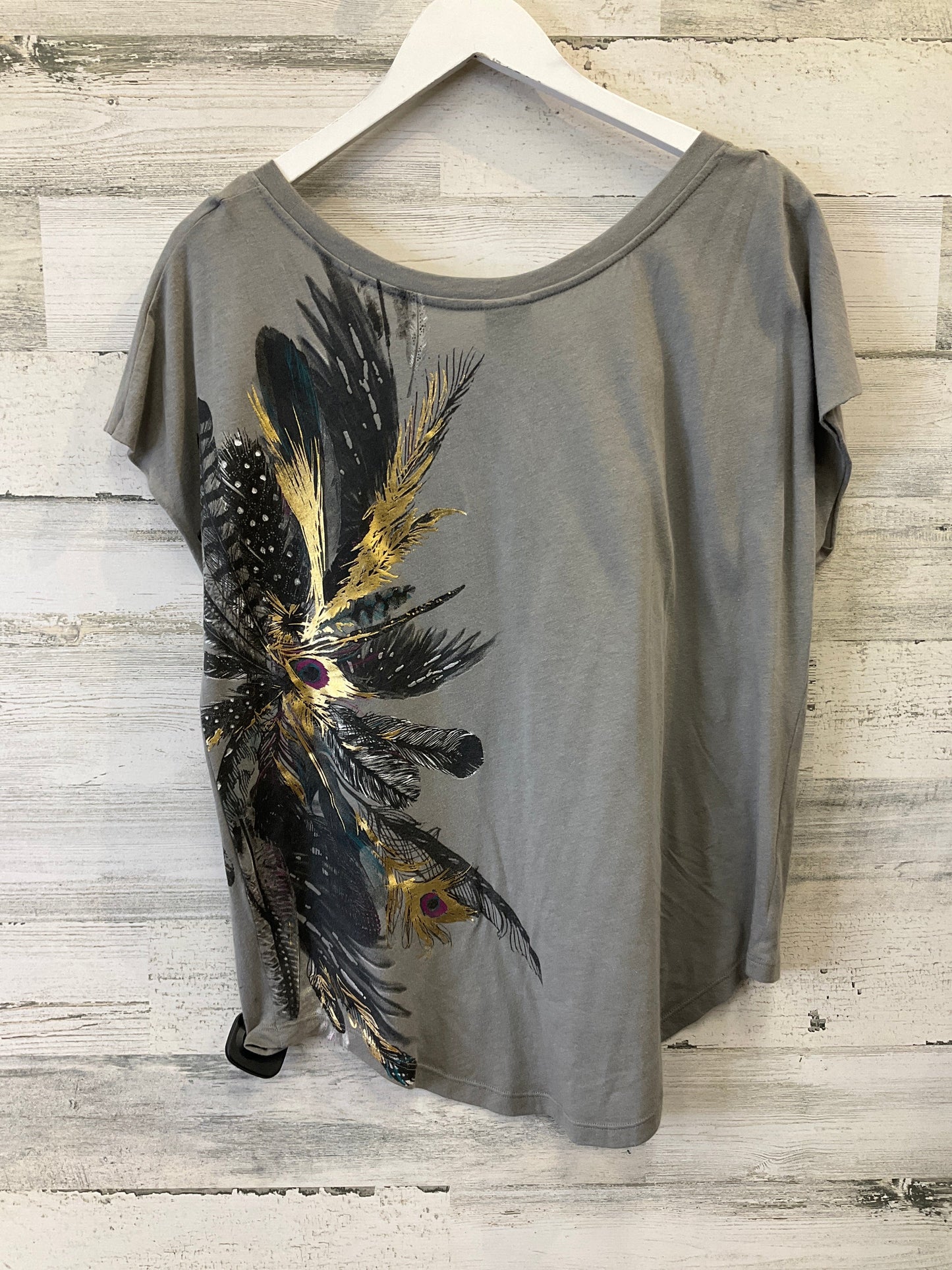 Grey Top Short Sleeve Rock And Republic, Size S