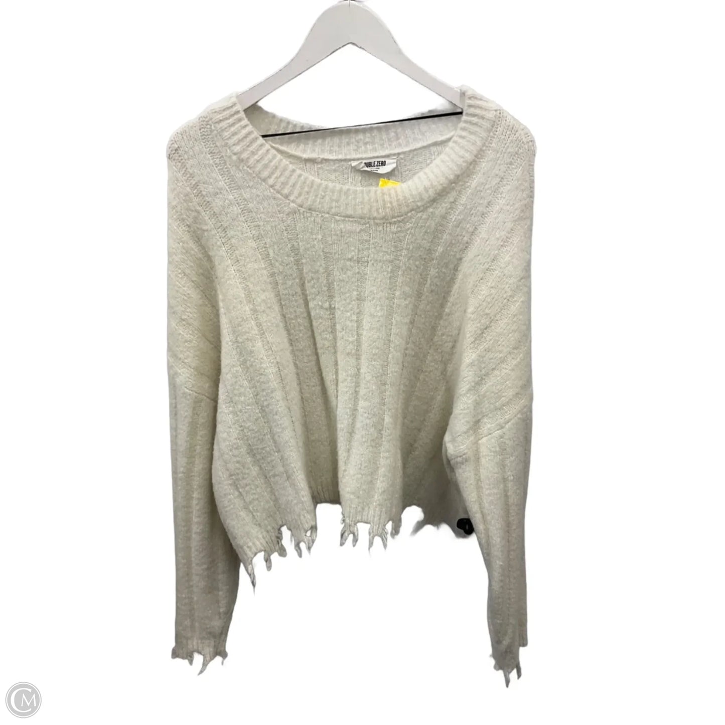Sweater By Double Zero In White, Size: L