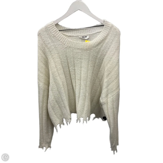 Sweater By Double Zero In White, Size: L