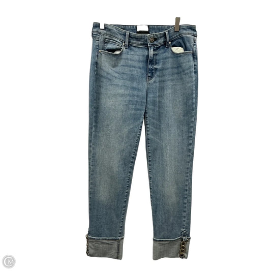 Jeans Straight By White House Black Market In Blue Denim, Size: 8