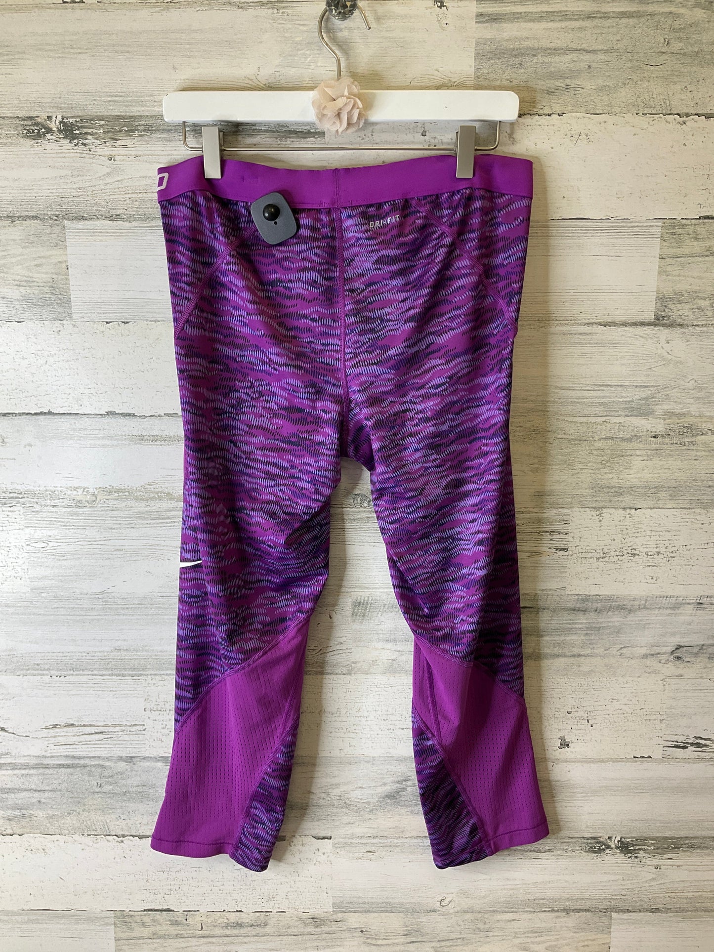 Athletic Leggings By Nike Apparel In Purple, Size: Xl