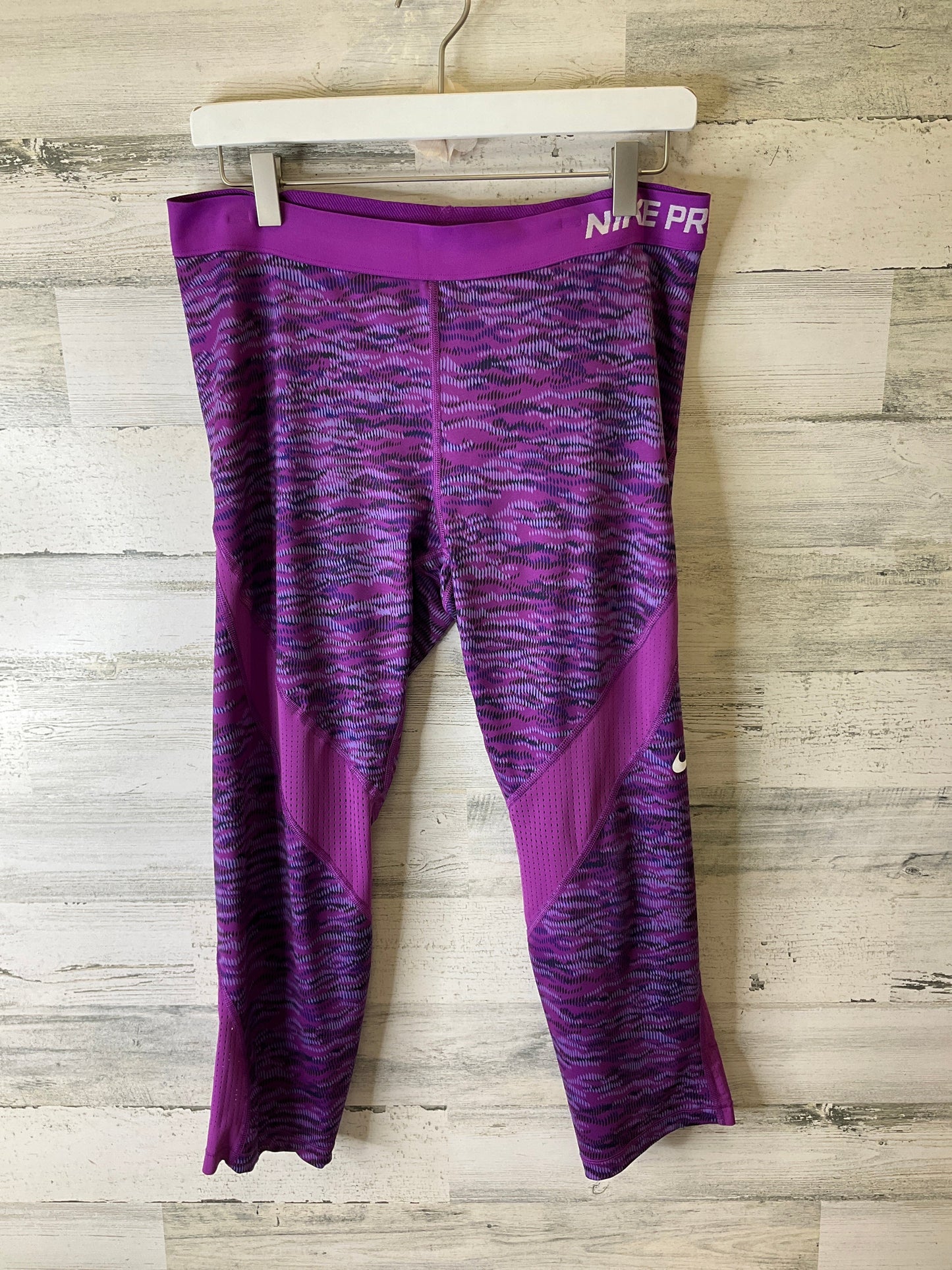 Athletic Leggings By Nike Apparel In Purple, Size: Xl