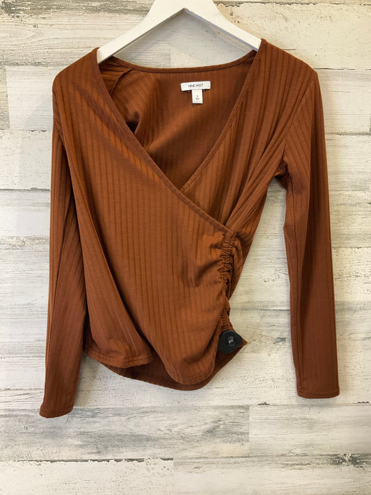 Brown Top Long Sleeve Nine West, Size S