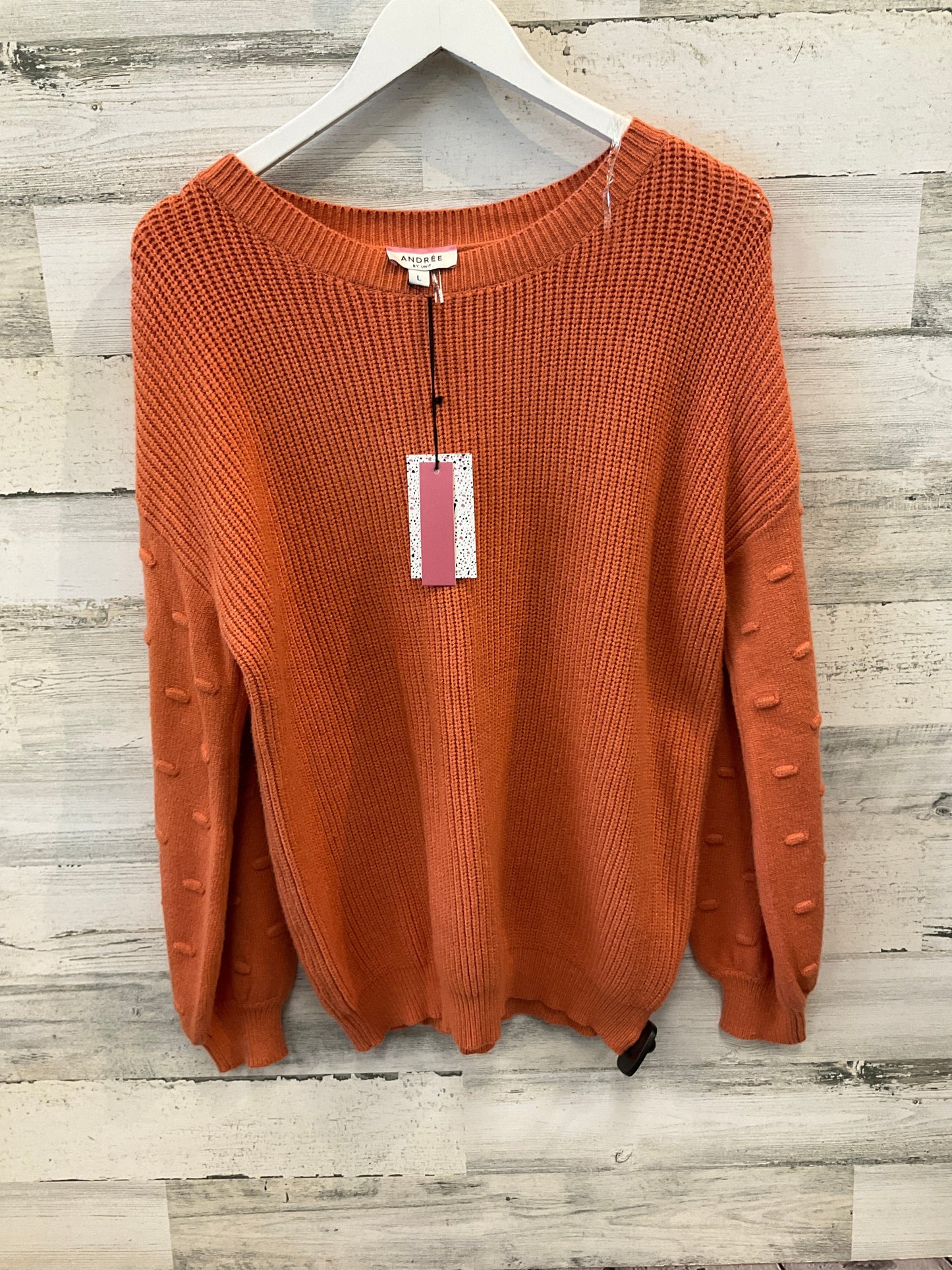 Sweater By Andree By Unit In Orange, Size: L