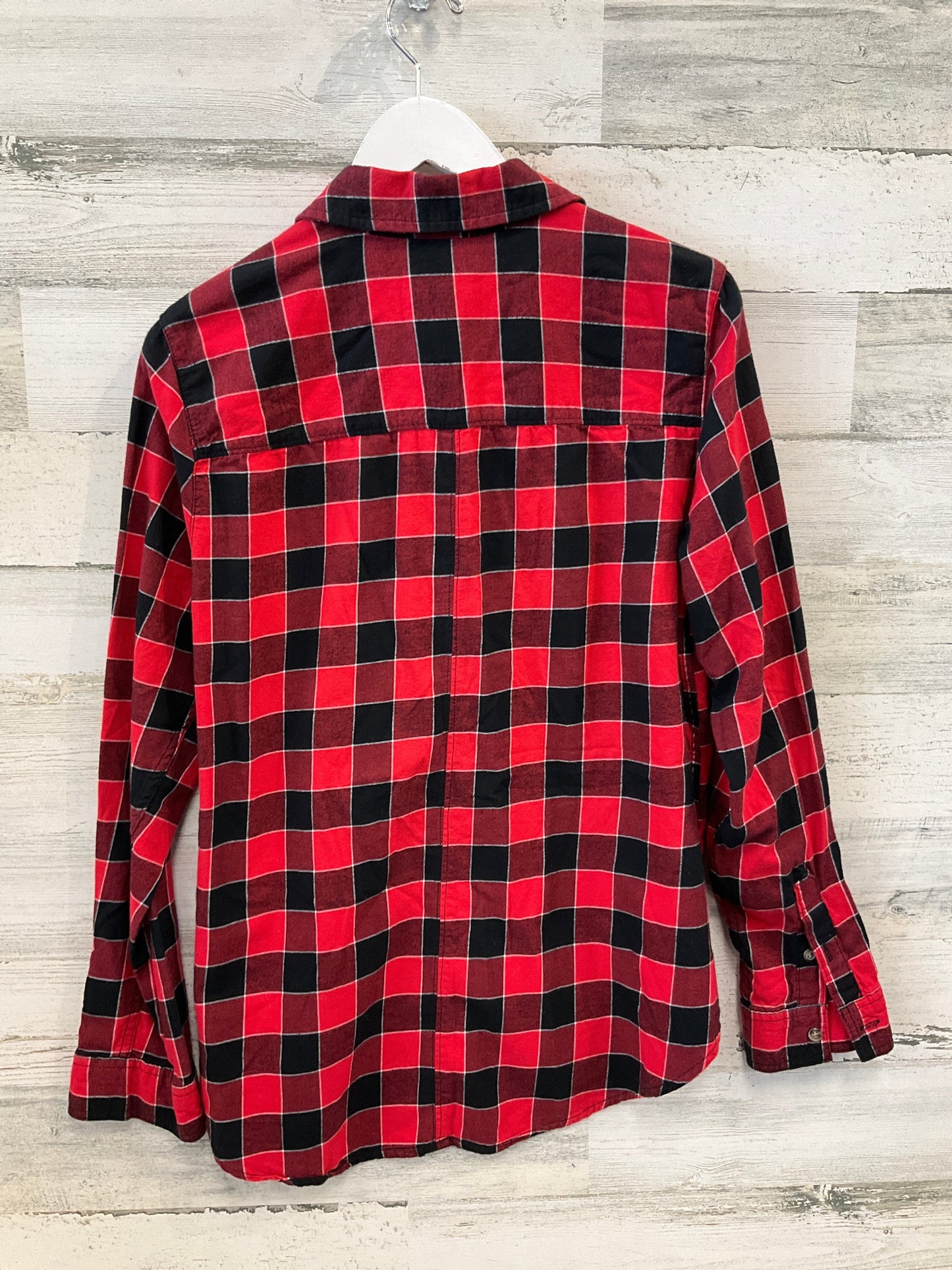 Top Long Sleeve By So In Plaid, Size: Xl