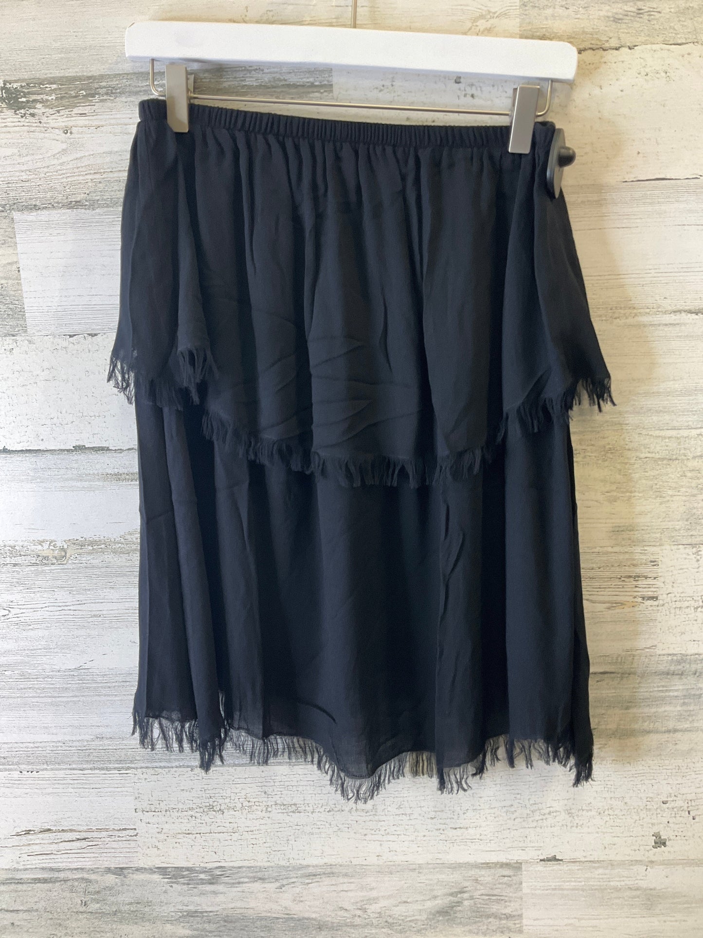 Black Skirt Midi Chaser, Size 8