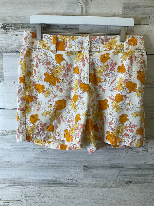 Floral Print Shorts Loft, Size 4