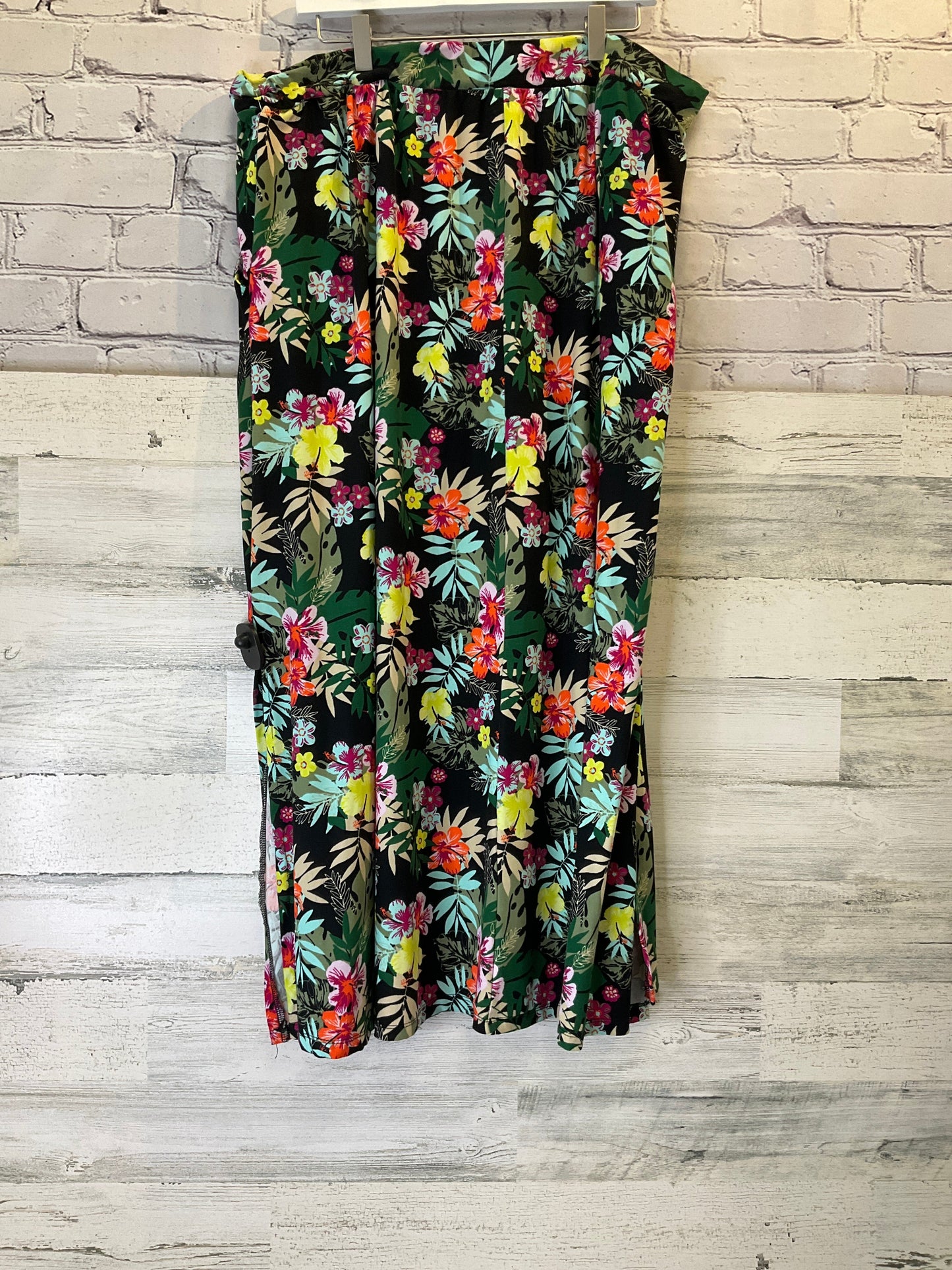 Tropical Print Skirt Maxi Terra & Sky, Size 20