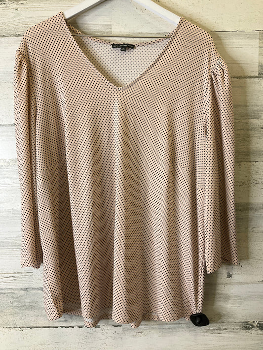 Top 3/4 Sleeve By Adrianna Papell  Size: 2x