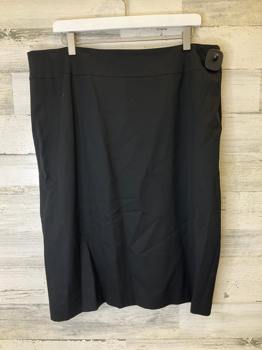 Black Skirt Midi Lafayette 148, Size 2x