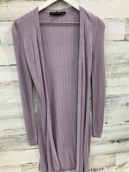 Cardigan By White House Black Market In Purple, Size: Xs