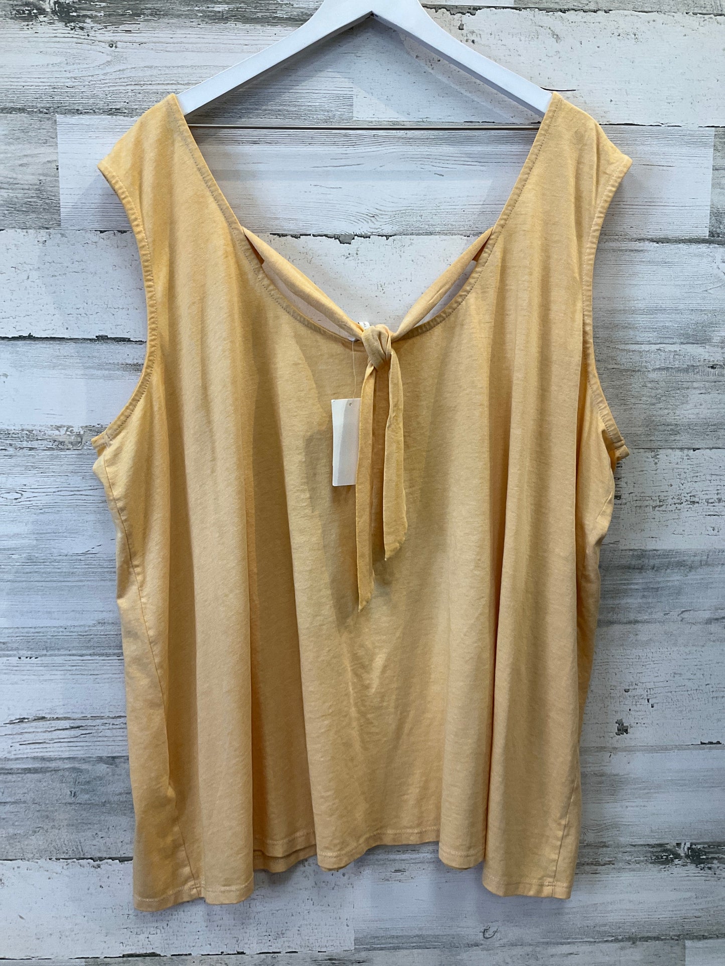 Orange Top Sleeveless Cato, Size 4x