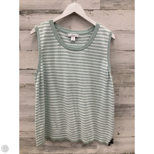 Top Sleeveless By Cj Banks In Green, Size: 1x