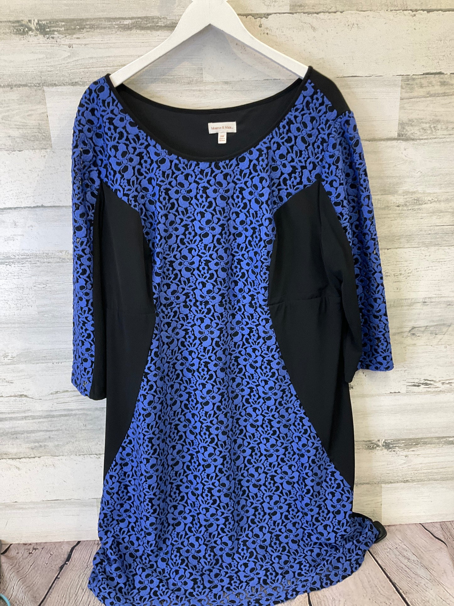 Dress Casual Midi By Monroe And Main In Blue, Size: 3x