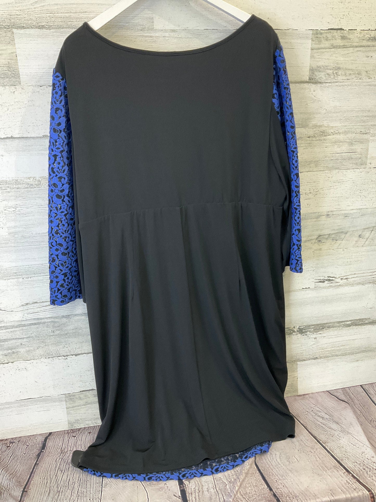 Dress Casual Midi By Monroe And Main In Blue, Size: 3x