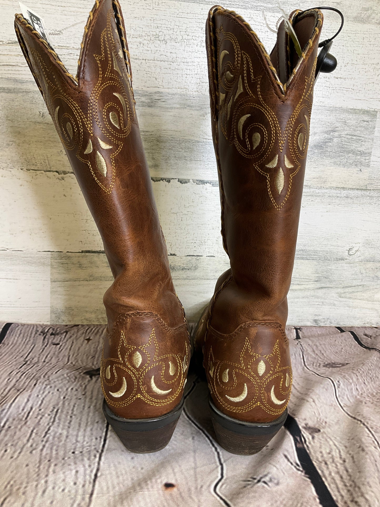 Tan Boots Western Durango, Size 8