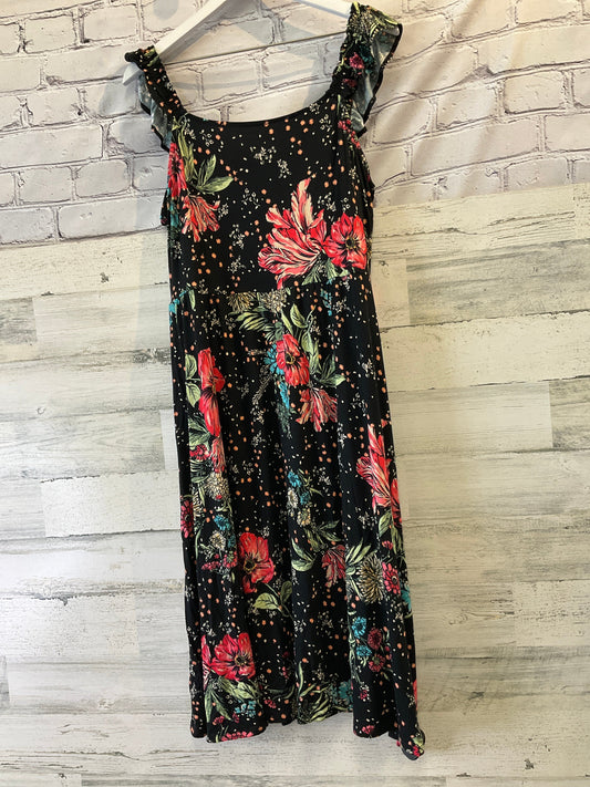 Floral Print Dress Casual Midi Maurices, Size Xl