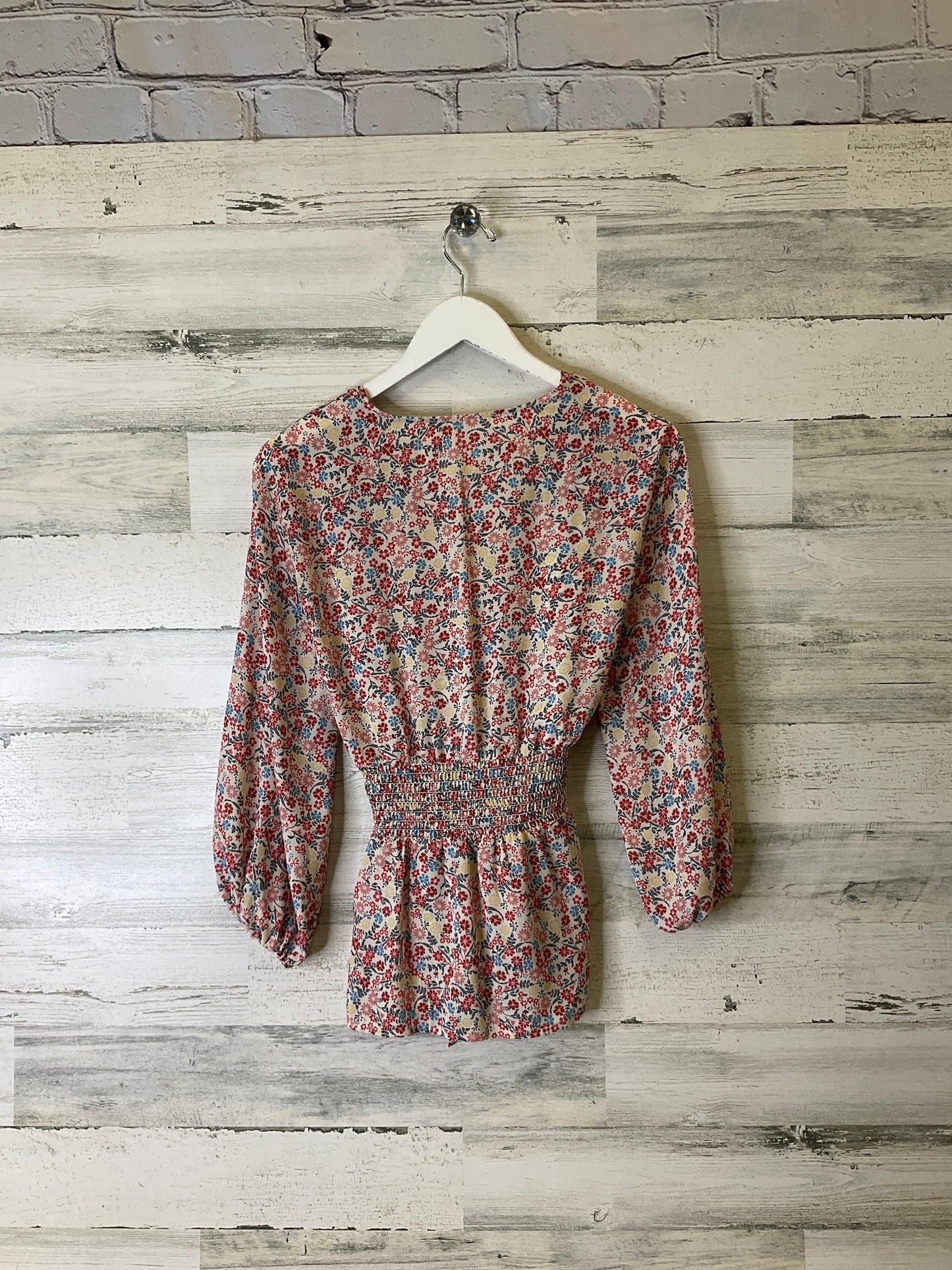 Top Long Sleeve By Max Studio In Floral Print, Size: M