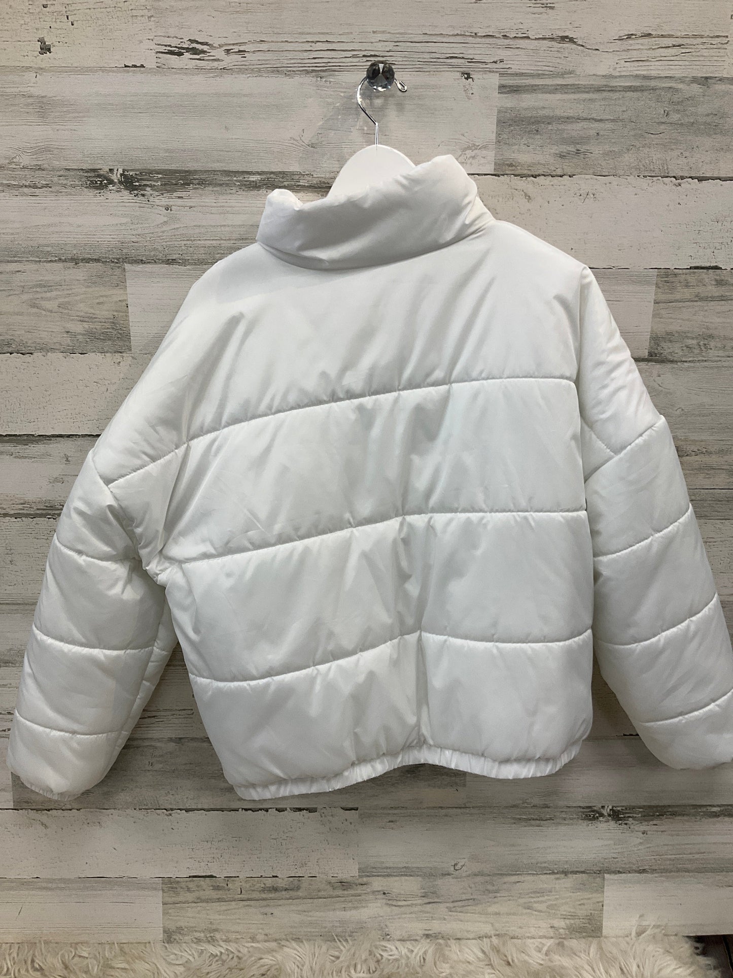 Coat Puffer & Quilted By Abound In White, Size: 1x