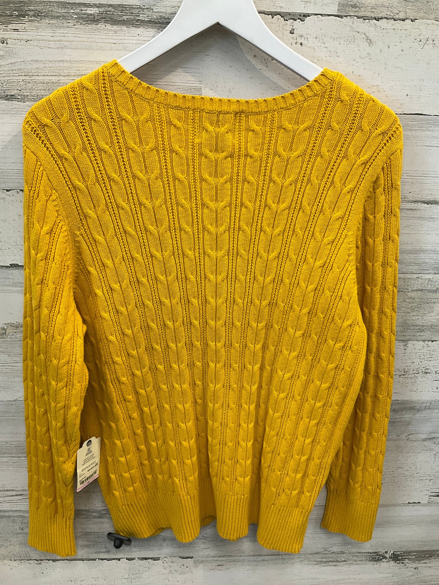 Sweater By St Johns Bay In Yellow, Size: 1x