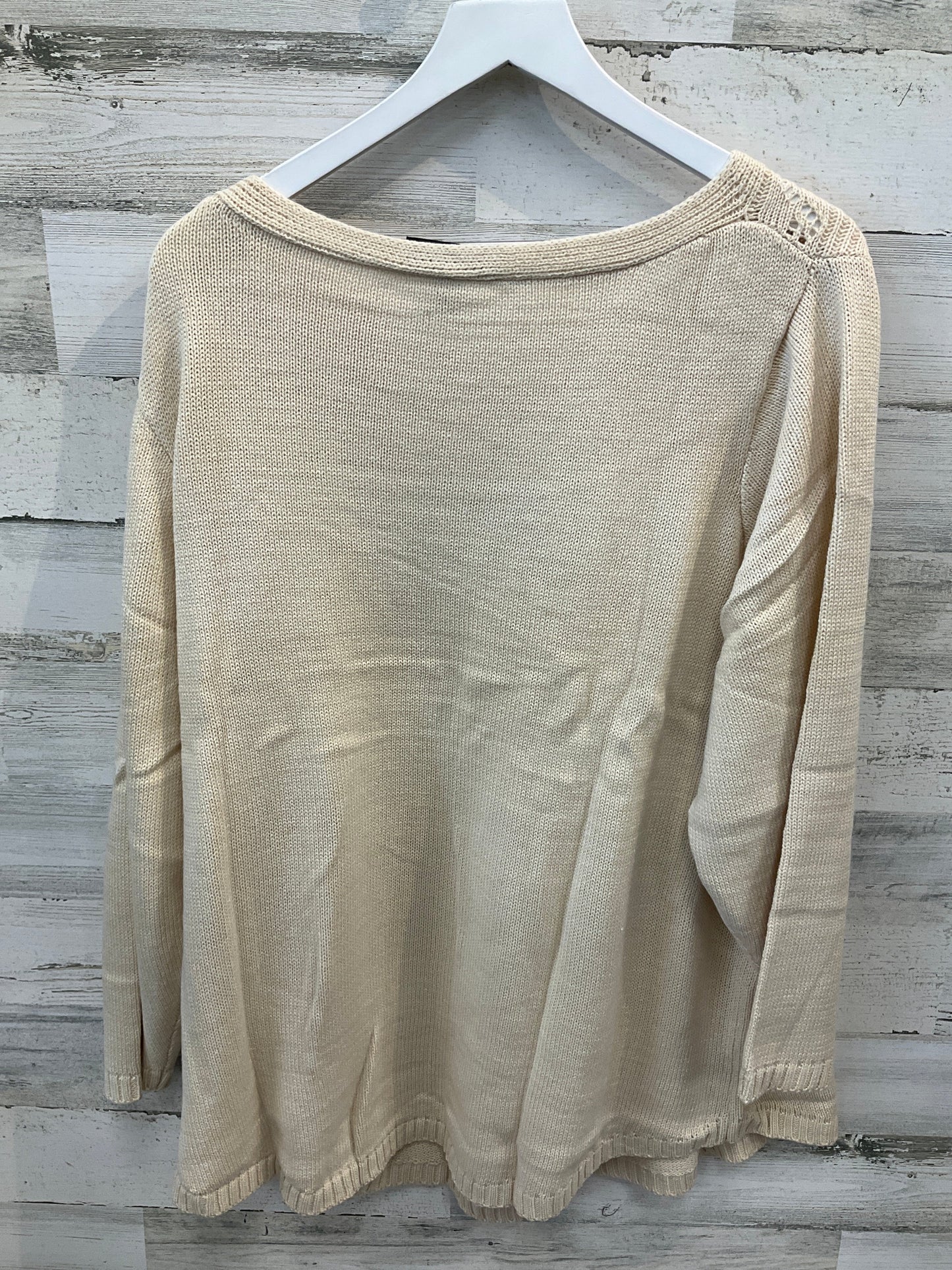 Sweater By Lane Bryant In Cream, Size: 4x