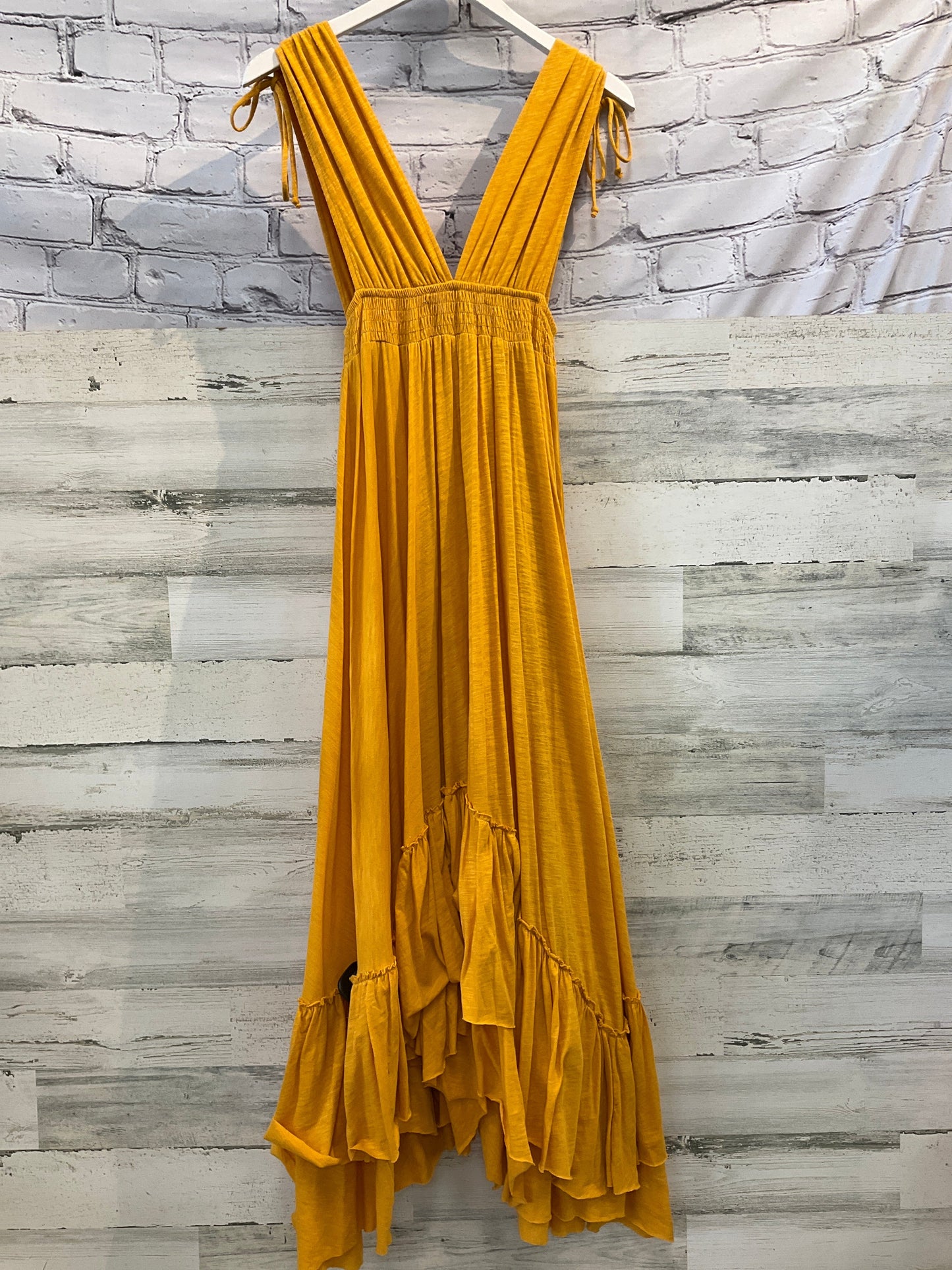 Dress Casual Maxi By Free People In Orange, Size: Xs