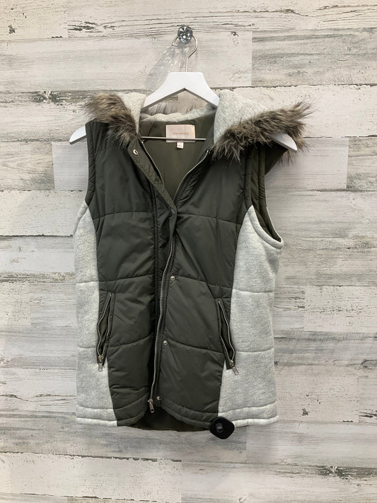 Vest Puffer & Quilted By Skies Are Blue In Green, Size: M