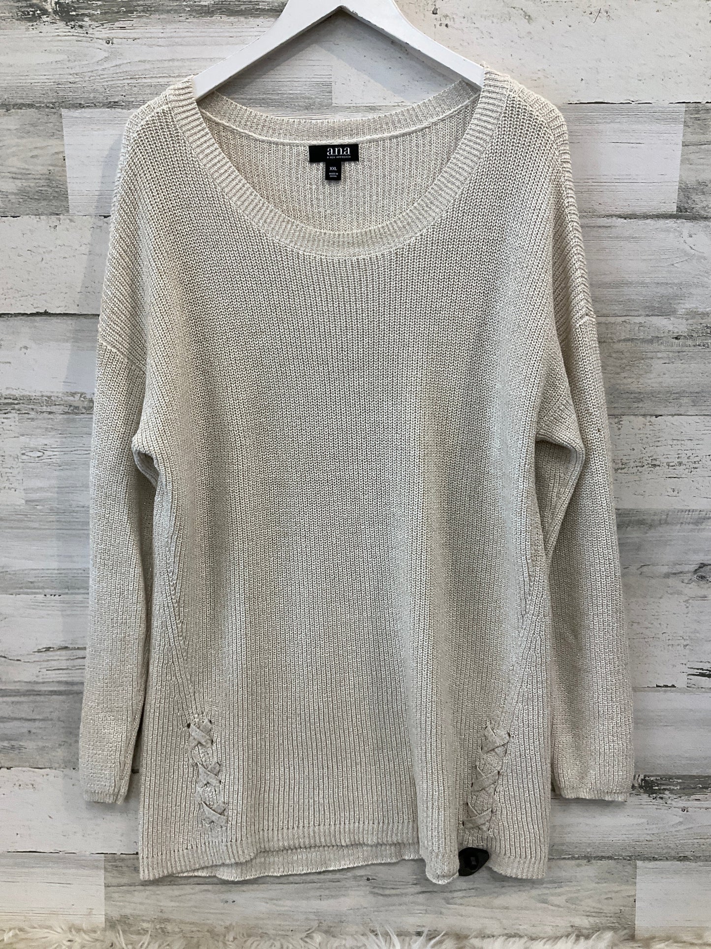 Sweater By Ana In Gold, Size: Xxl