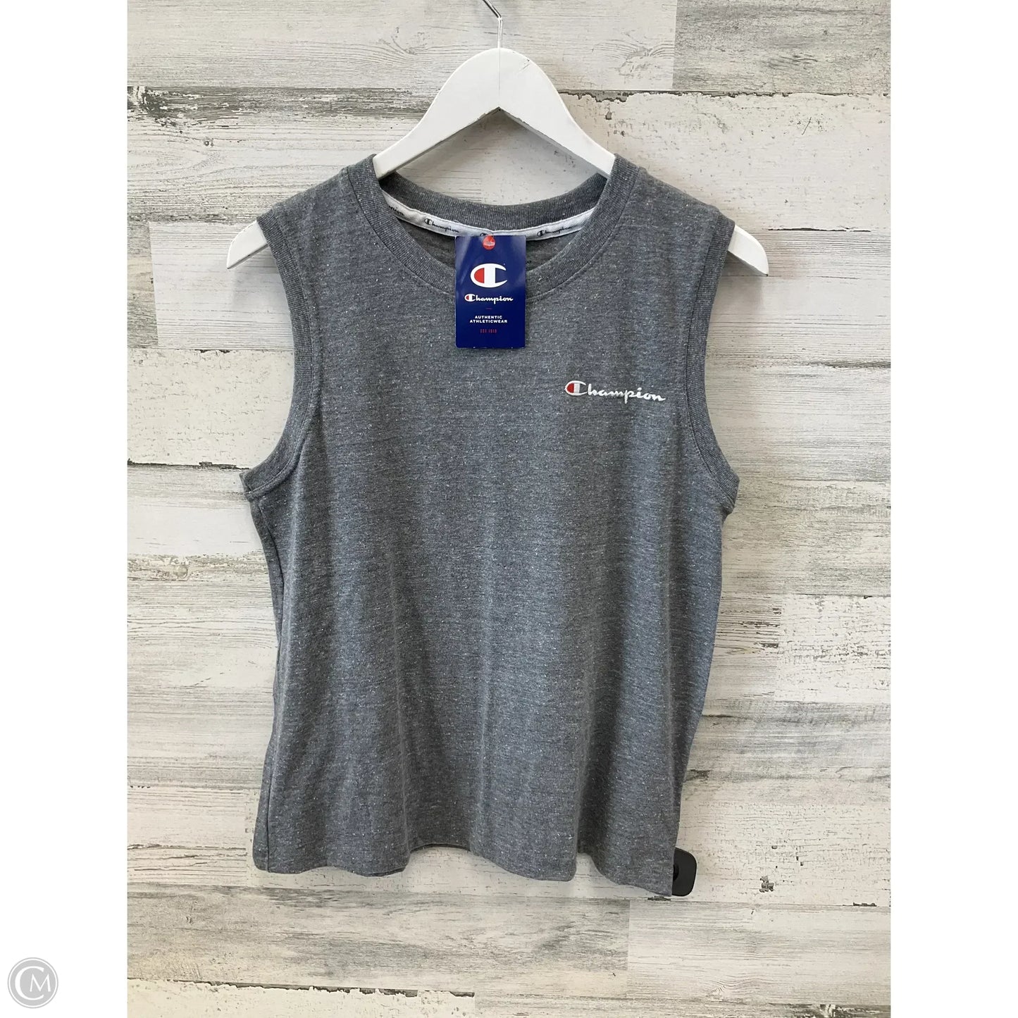 Top Sleeveless By Champion In Grey, Size: S