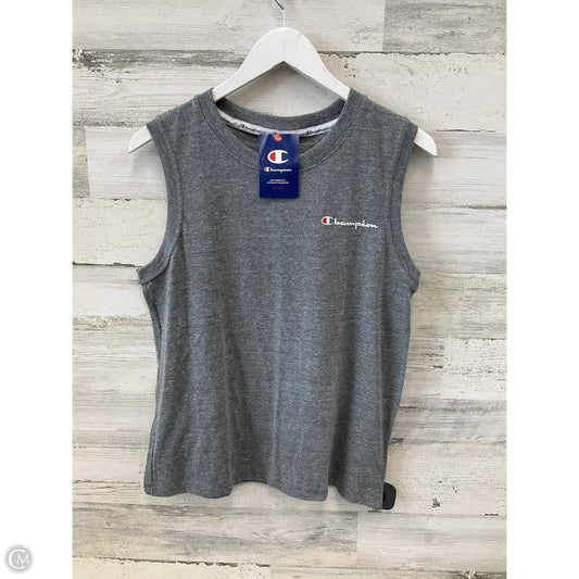 Top Sleeveless By Champion In Grey, Size: S