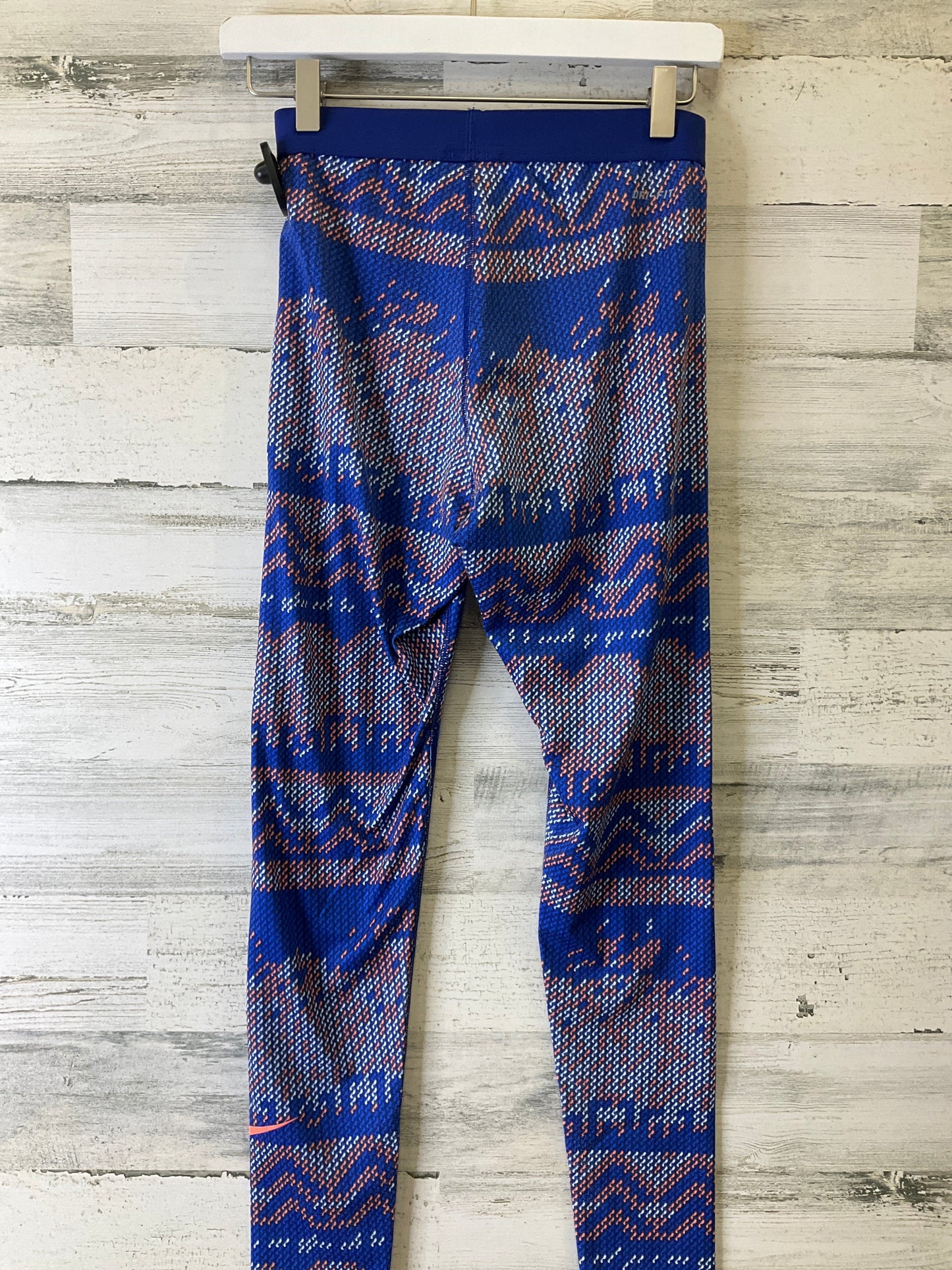 Athletic Leggings By Nike In Blue, Size: S