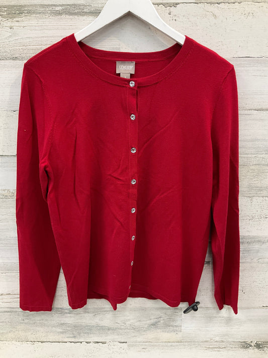 Cardigan By Chicos In Red, Size: M