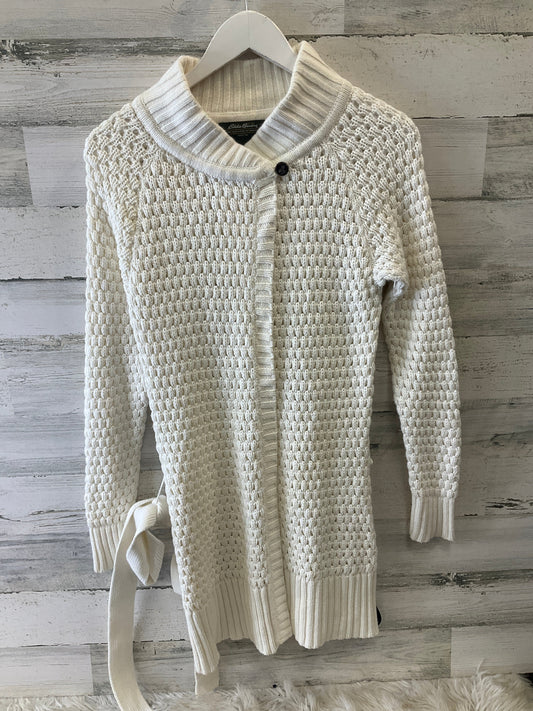 Cardigan By Eddie Bauer In Ivory, Size: M