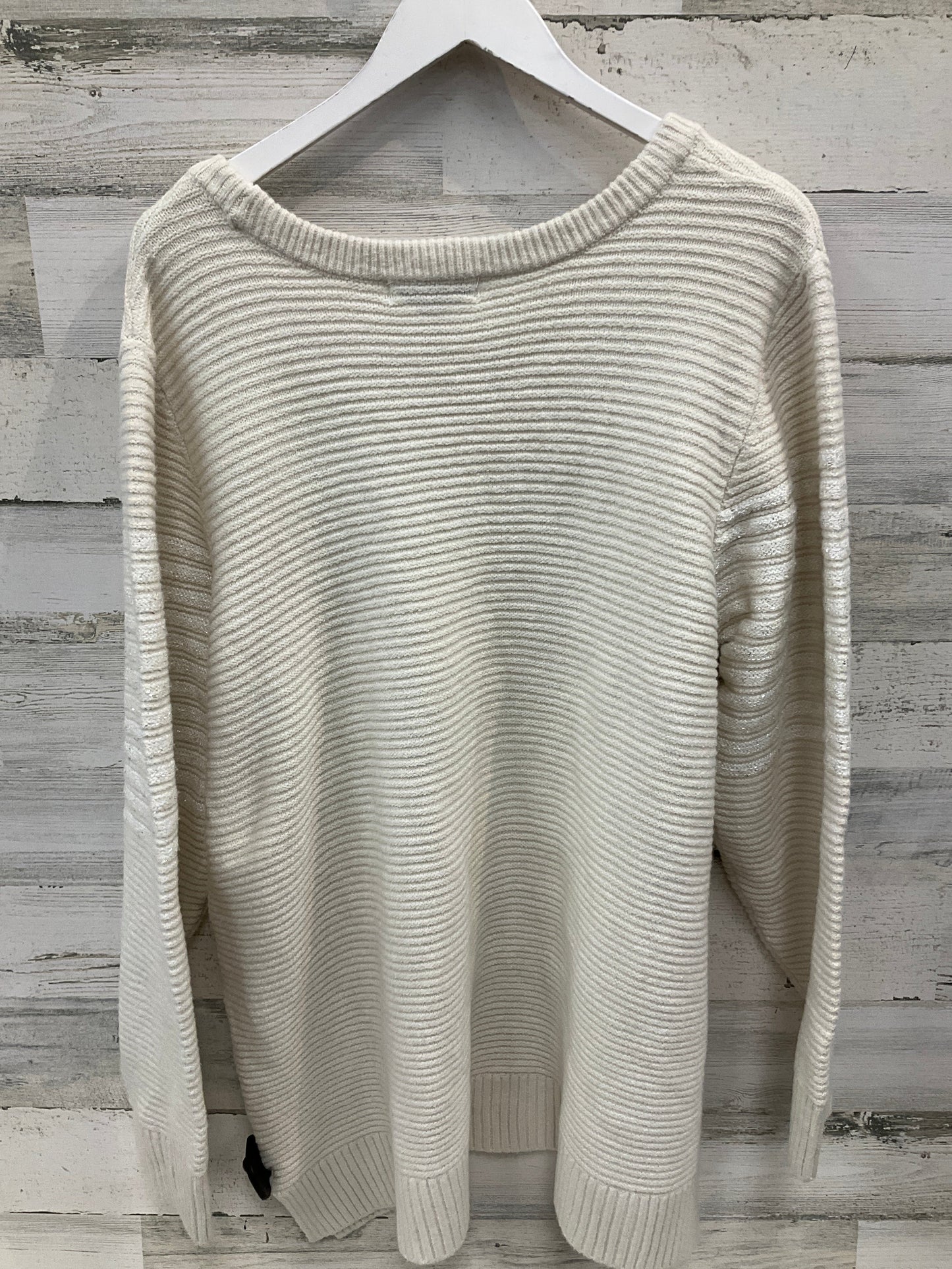 Sweater By Liz Claiborne In Ivory, Size: 2x