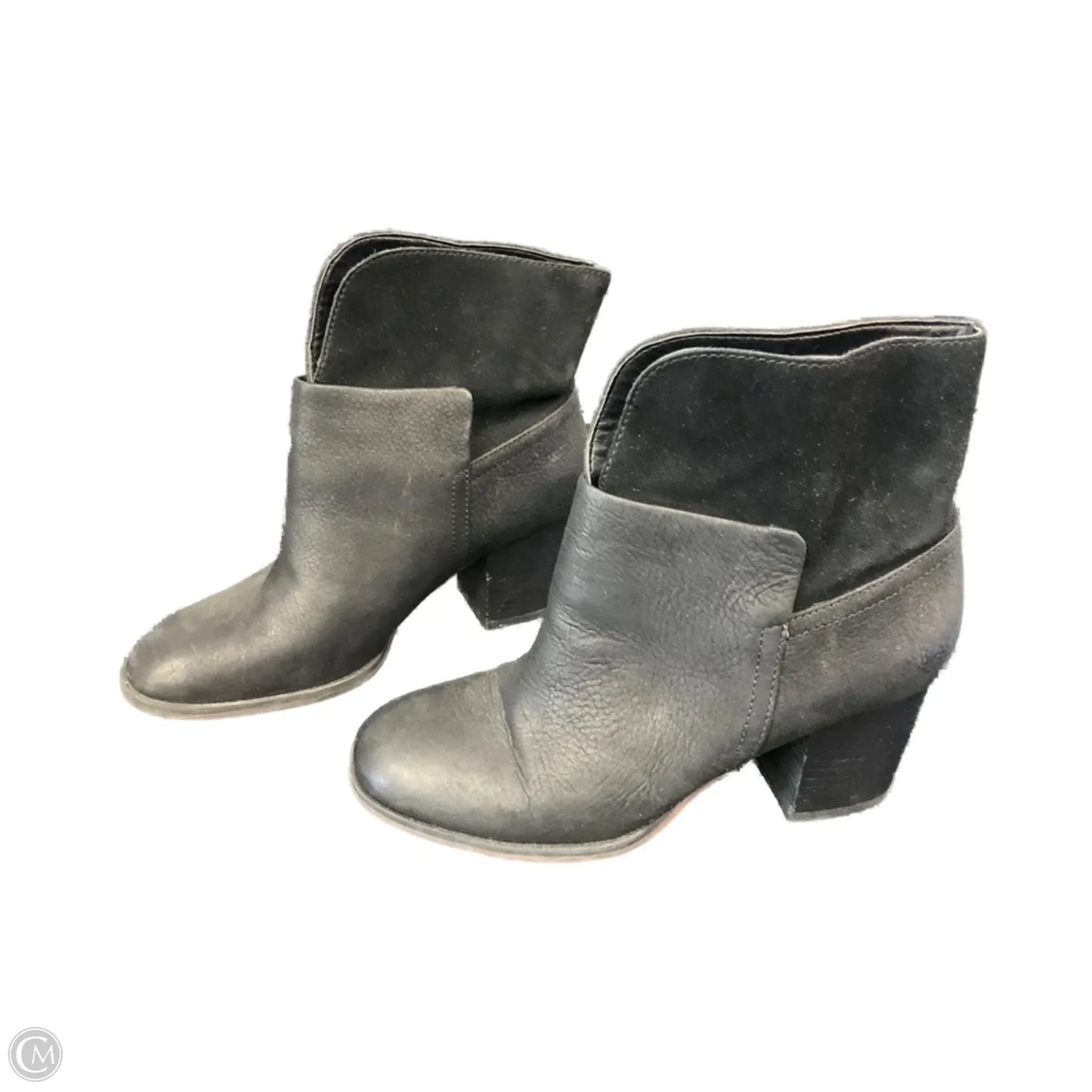 Boots Ankle Heels By Nine West In Black, Size: 6