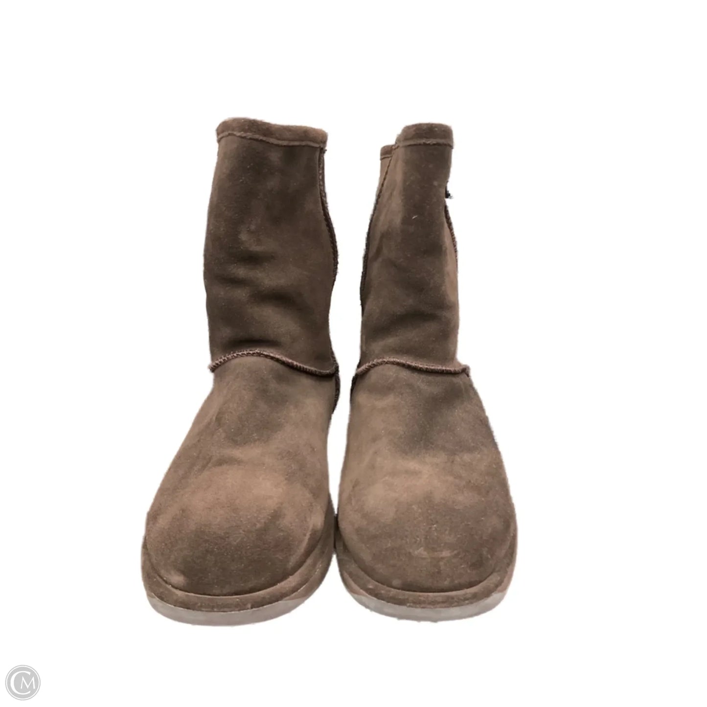 Boots Mid-calf Flats By Emu In Brown, Size: 10