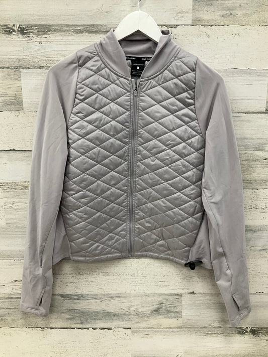 Athletic Jacket By Nike Apparel In Grey, Size: L